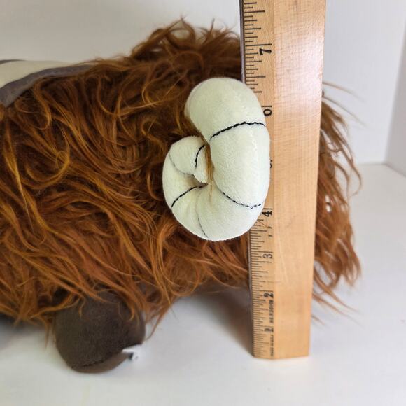 Star Wars Bantha Plush Pillow Jay Franco Mandalorian 14” Brown Shaggy Faux Fur - Picture 15 of 15